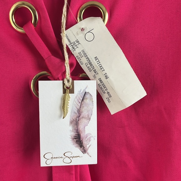 NWT Jessica Simpson Lace Up Mini Dress - Picture 5 of 10